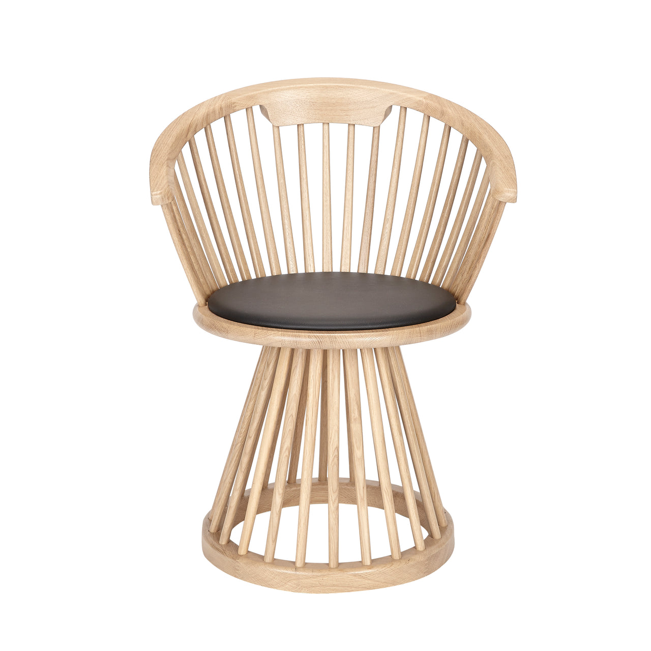 Fan Dining Chair: Natural Oak