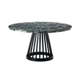 Fan Table: Pebble Marble + Large - 35.4