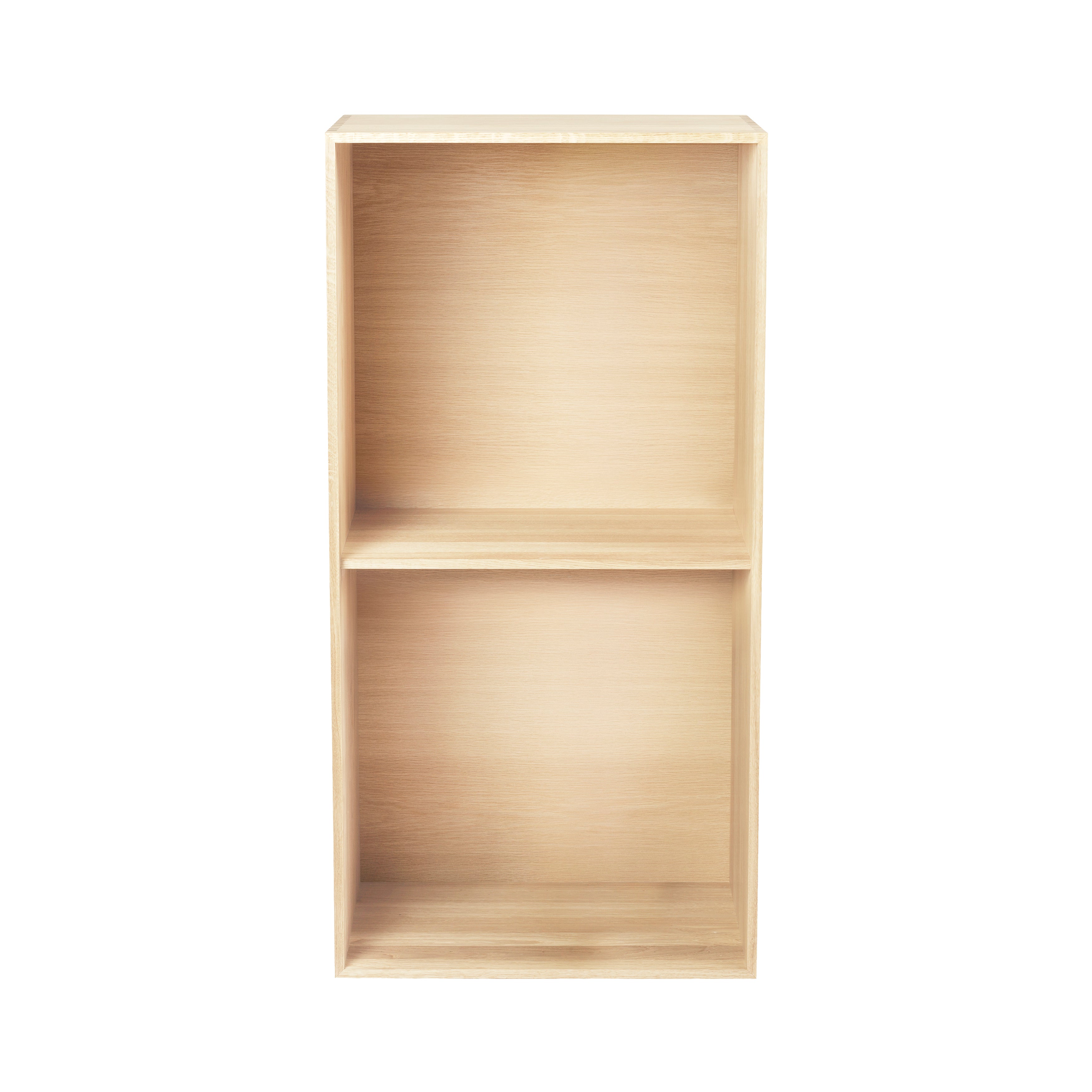 FK631020 Bookcase Upright: White Oiled Oak