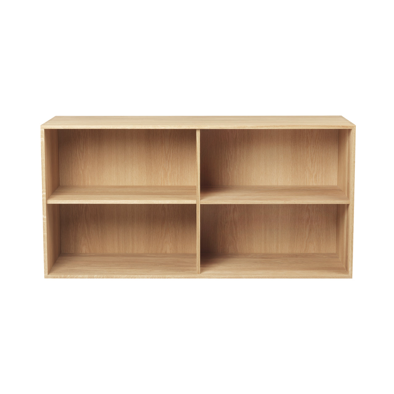 FK632010 Bookcase with 2 Shelves: Oiled Oak