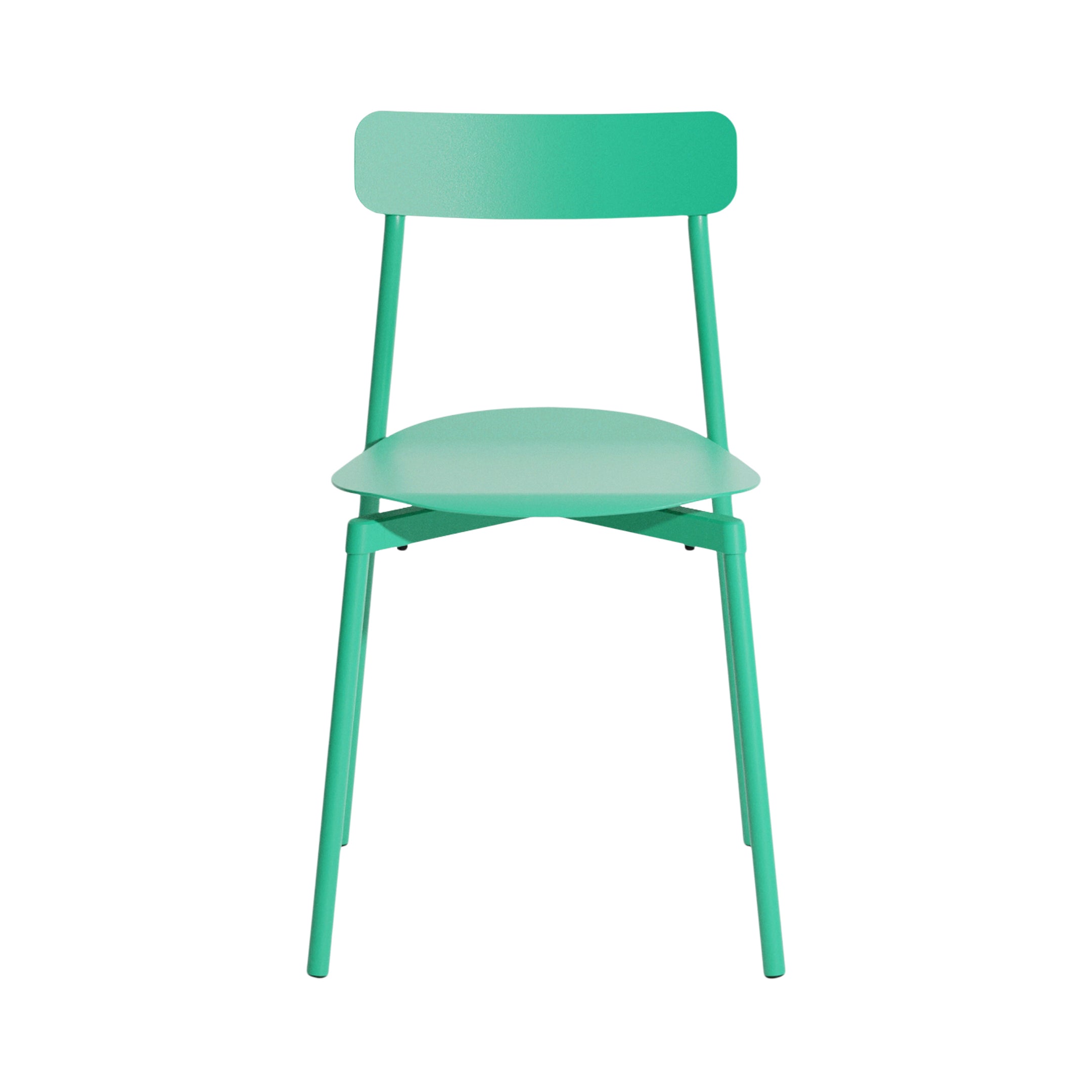 Fromme Outdoor Stacking Chair: Set of 2 + Mint Green