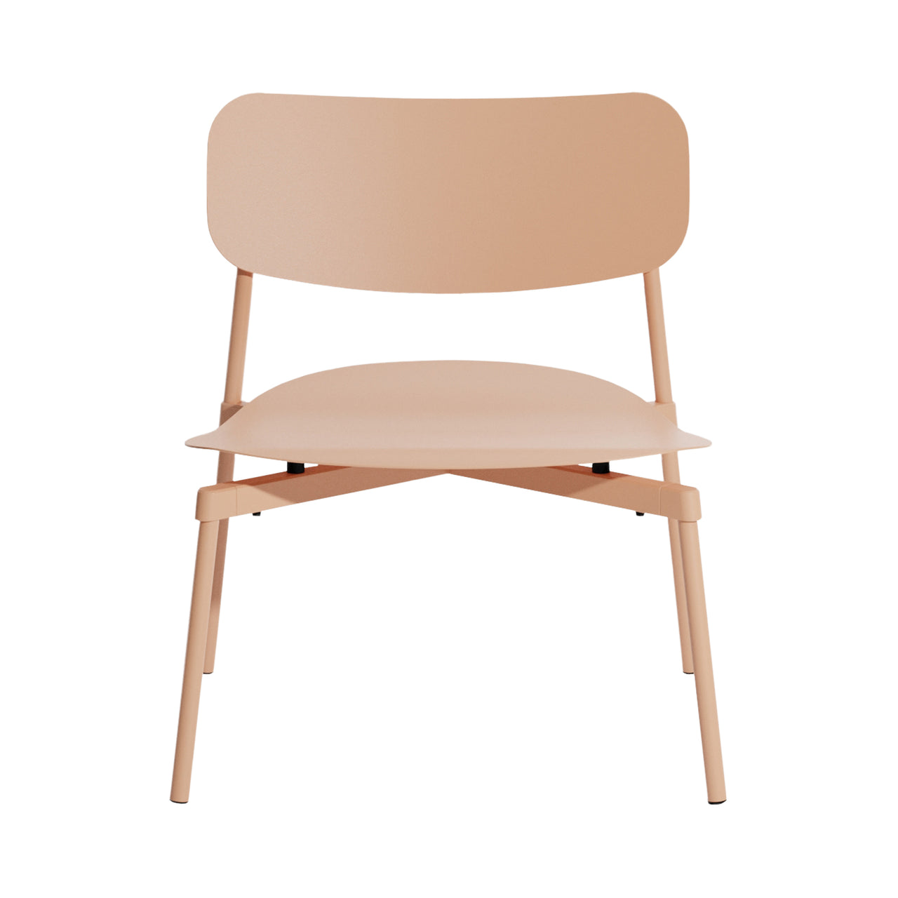 Fromme Outdoor Stacking Lounge Chair: Blush