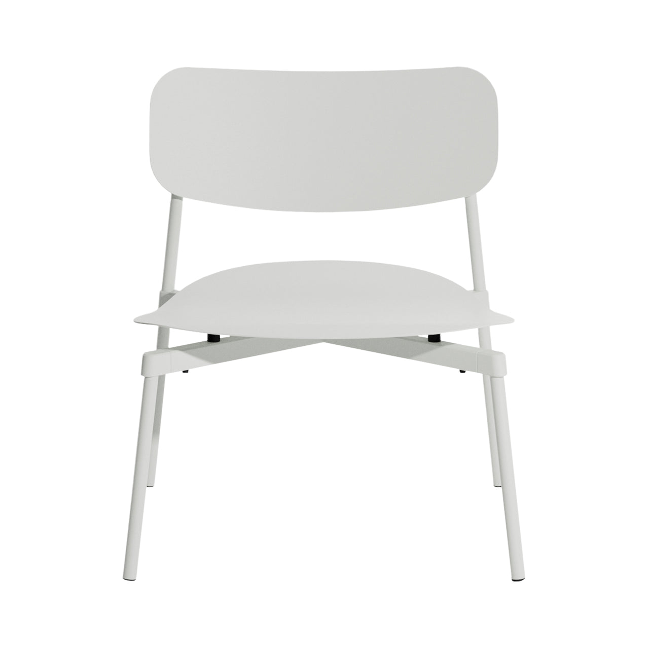 Fromme Outdoor Stacking Lounge Chair: Pearl Grey