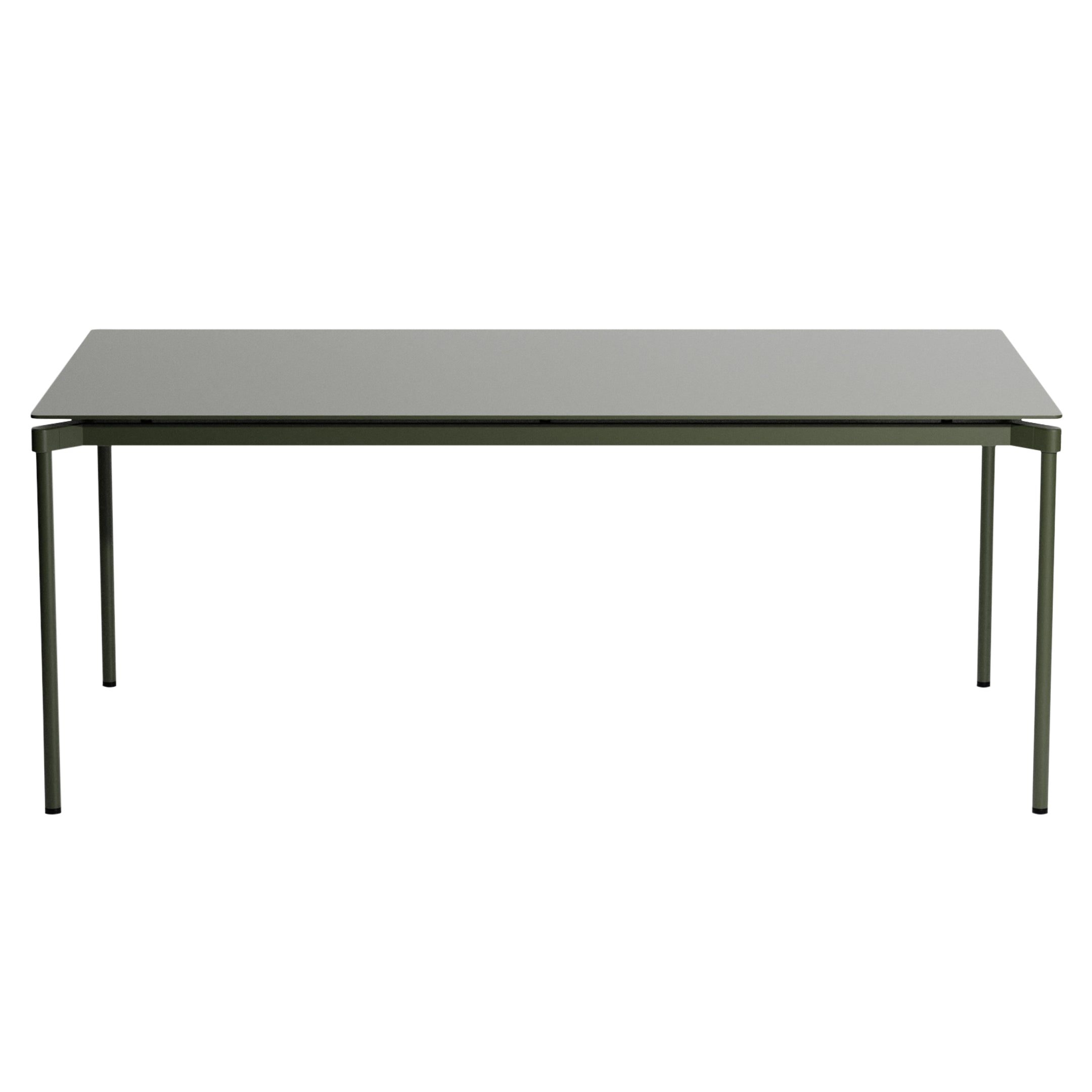 Fromme Outdoor Dining Table: Glass Green