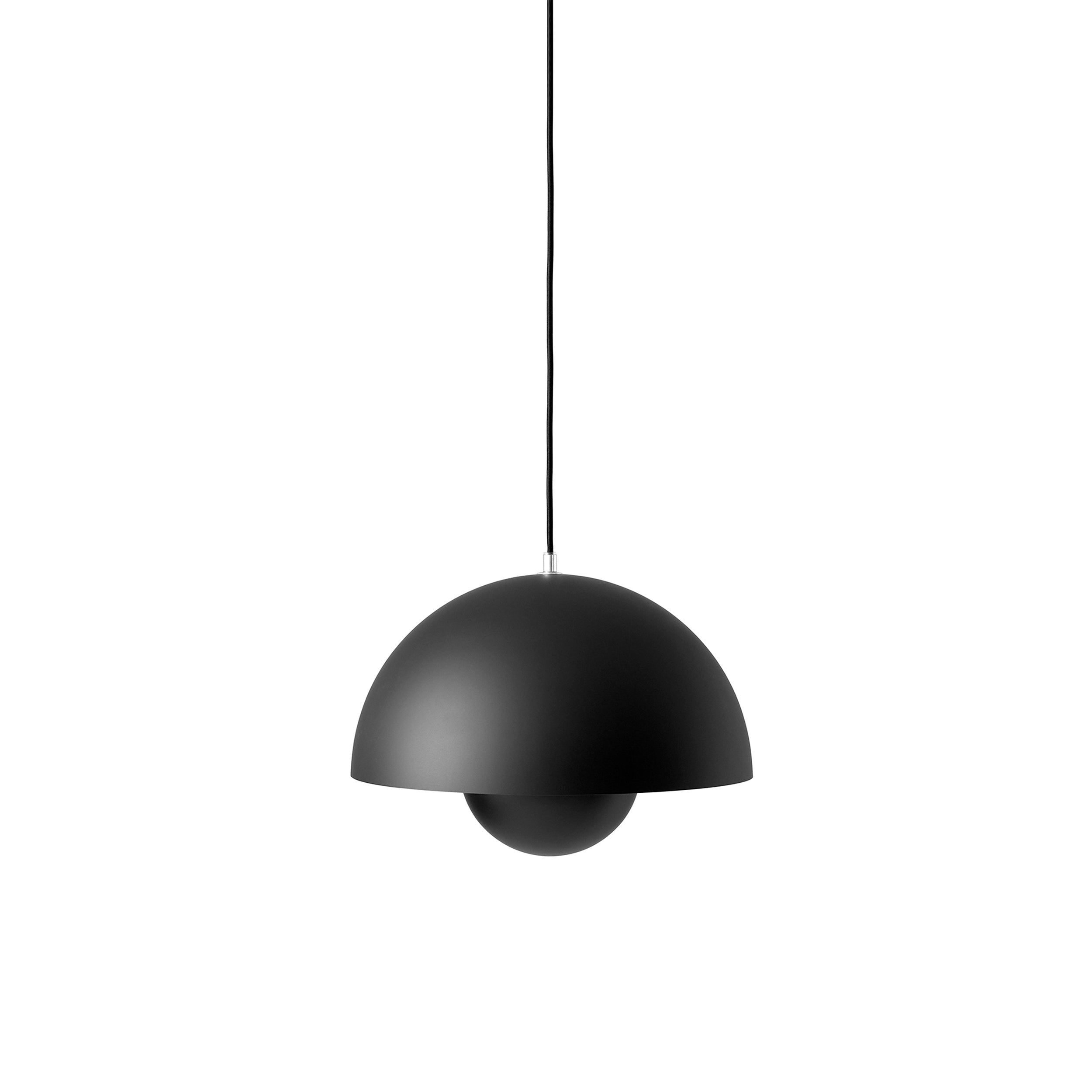 Big FlowerPot VP2 Pendant: Matte Black