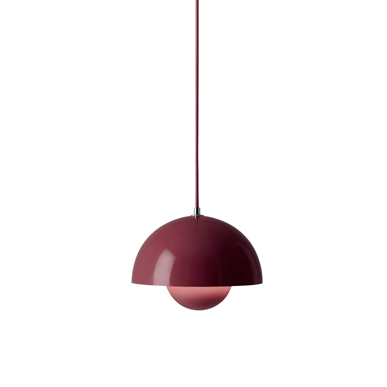 FlowerPot VP1 Pendant: Dark Plum