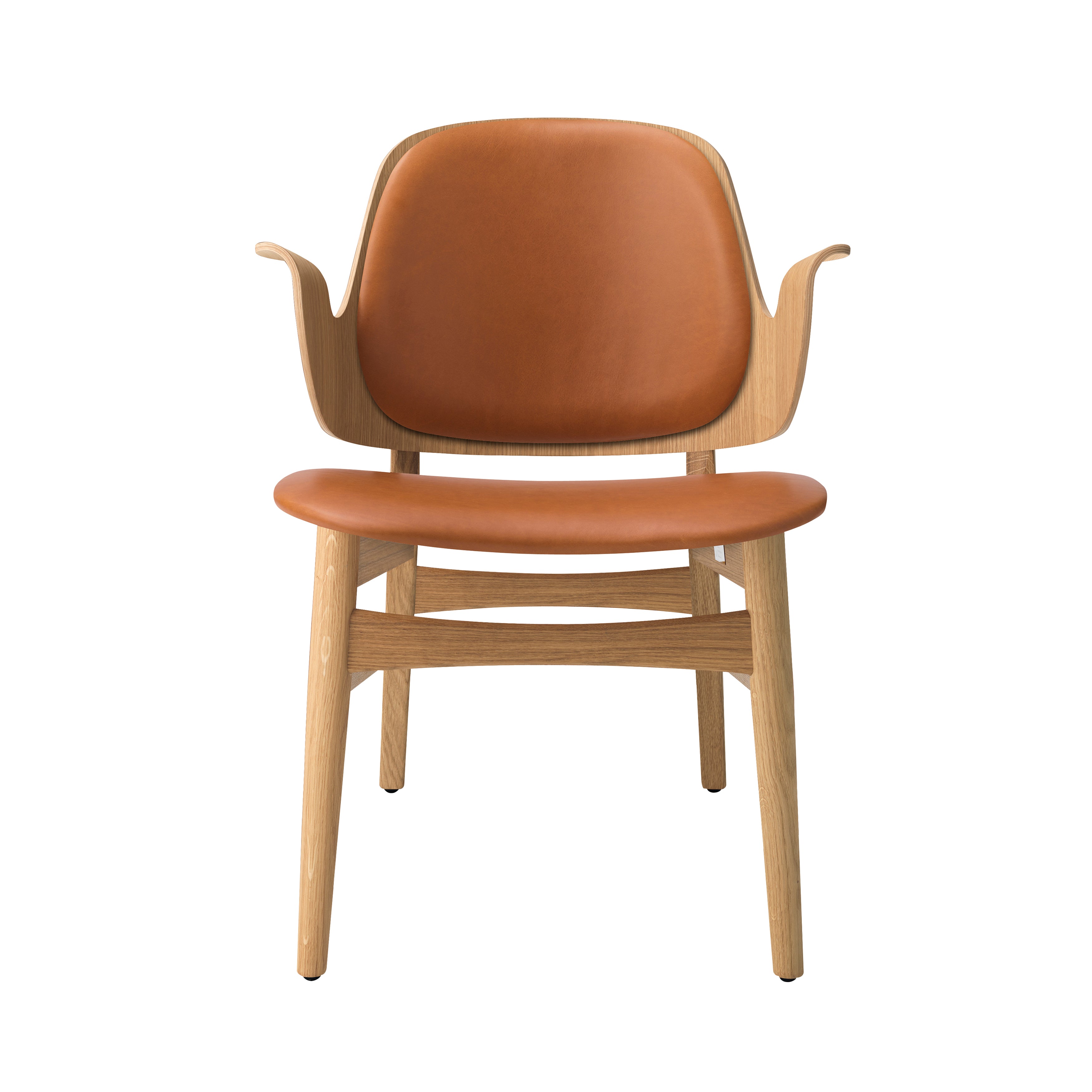 Gesture Lounge Chair: Upholstered + Oiled Oak