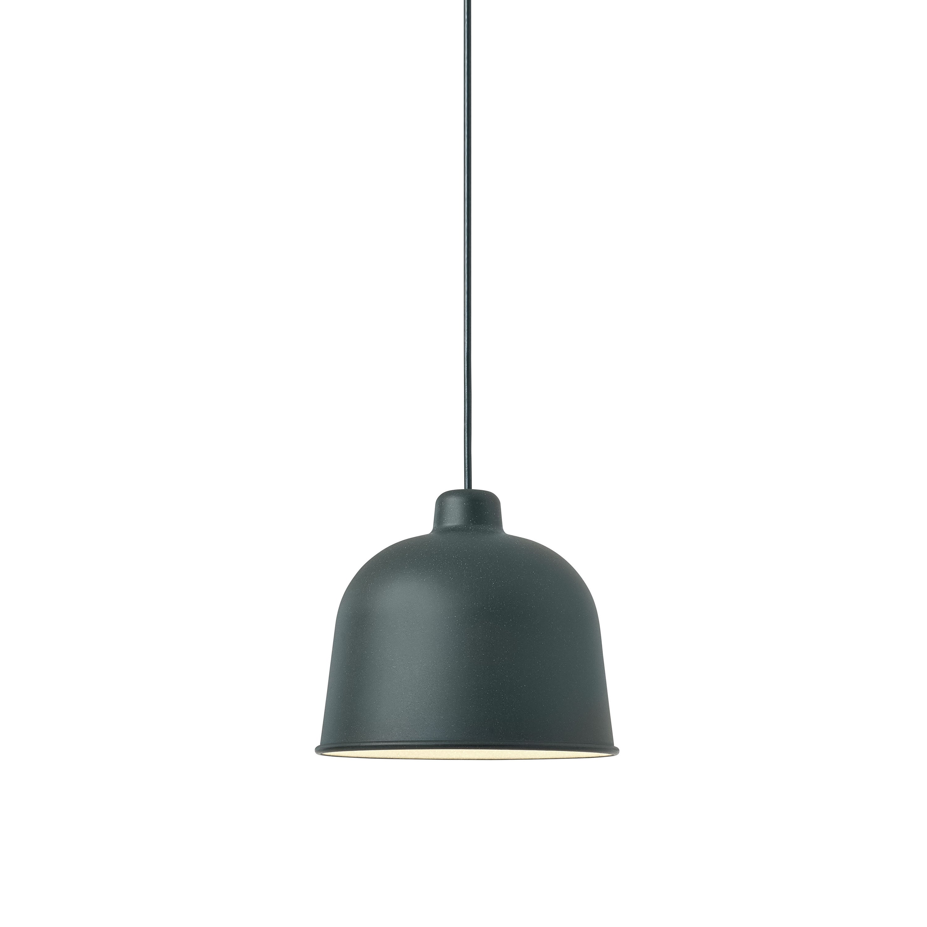 Grain Pendant Light: Dark Green