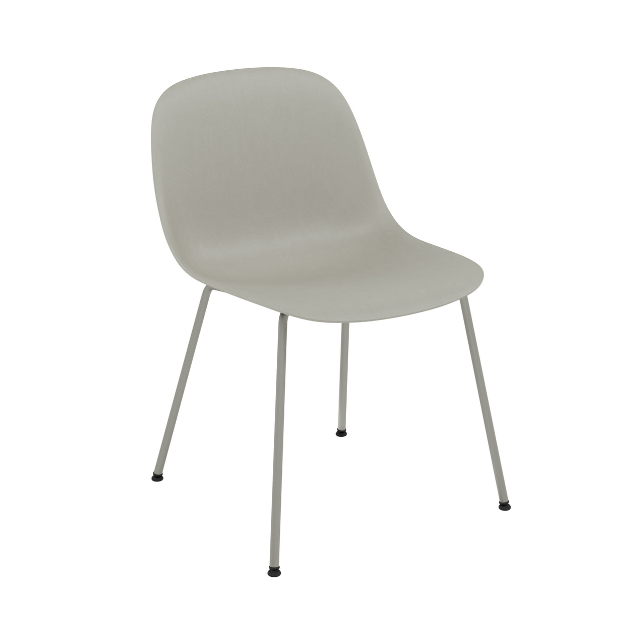 Fiber Side Chair: Tube Base + Recycled Shell + Grey