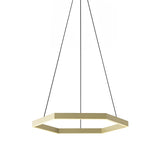Hex 1000 Pendant Light: Brass