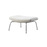 Wegner Ox Ottoman: Brushed Stainless Steel