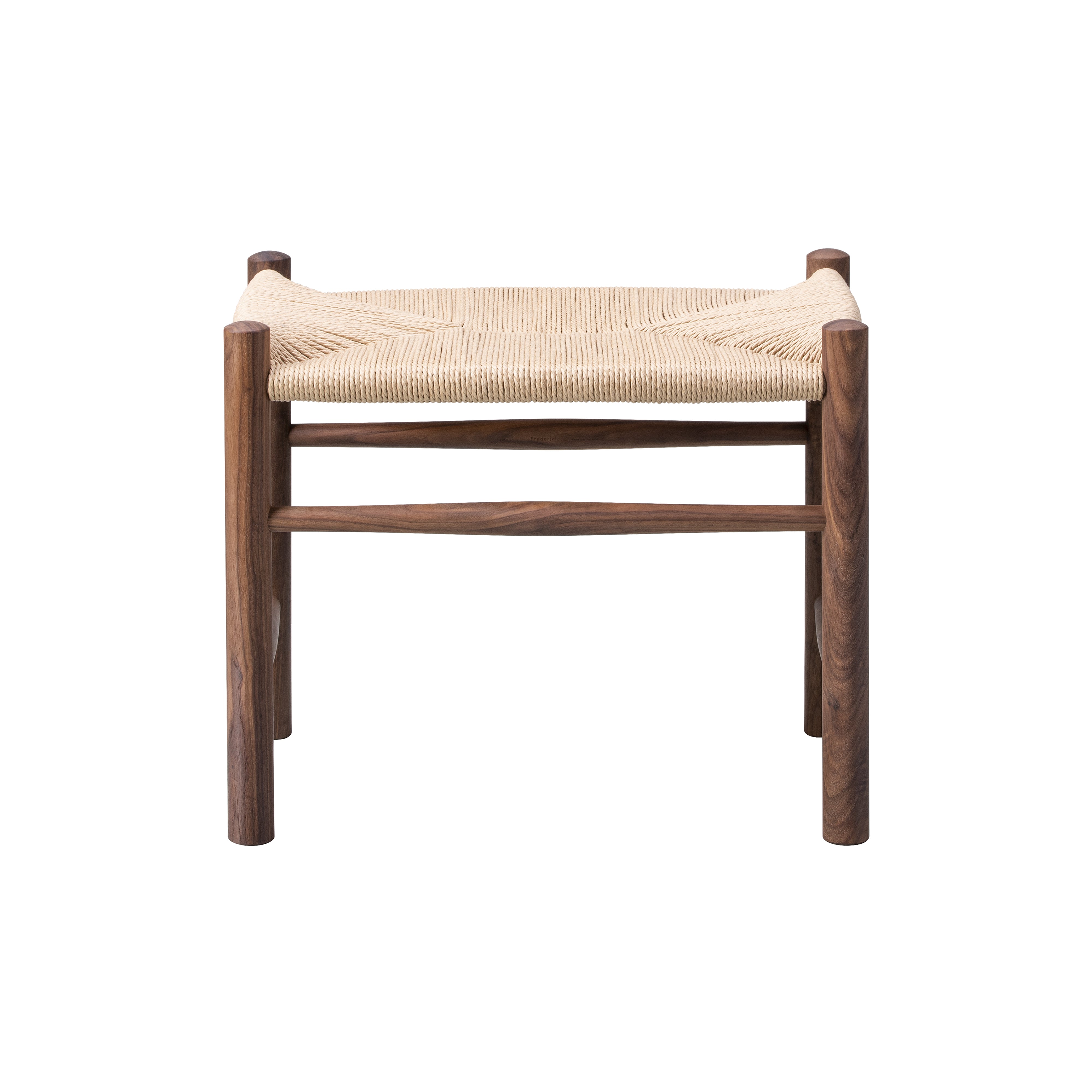 Wegner J16 Stool: Oiled Walnut + Natural