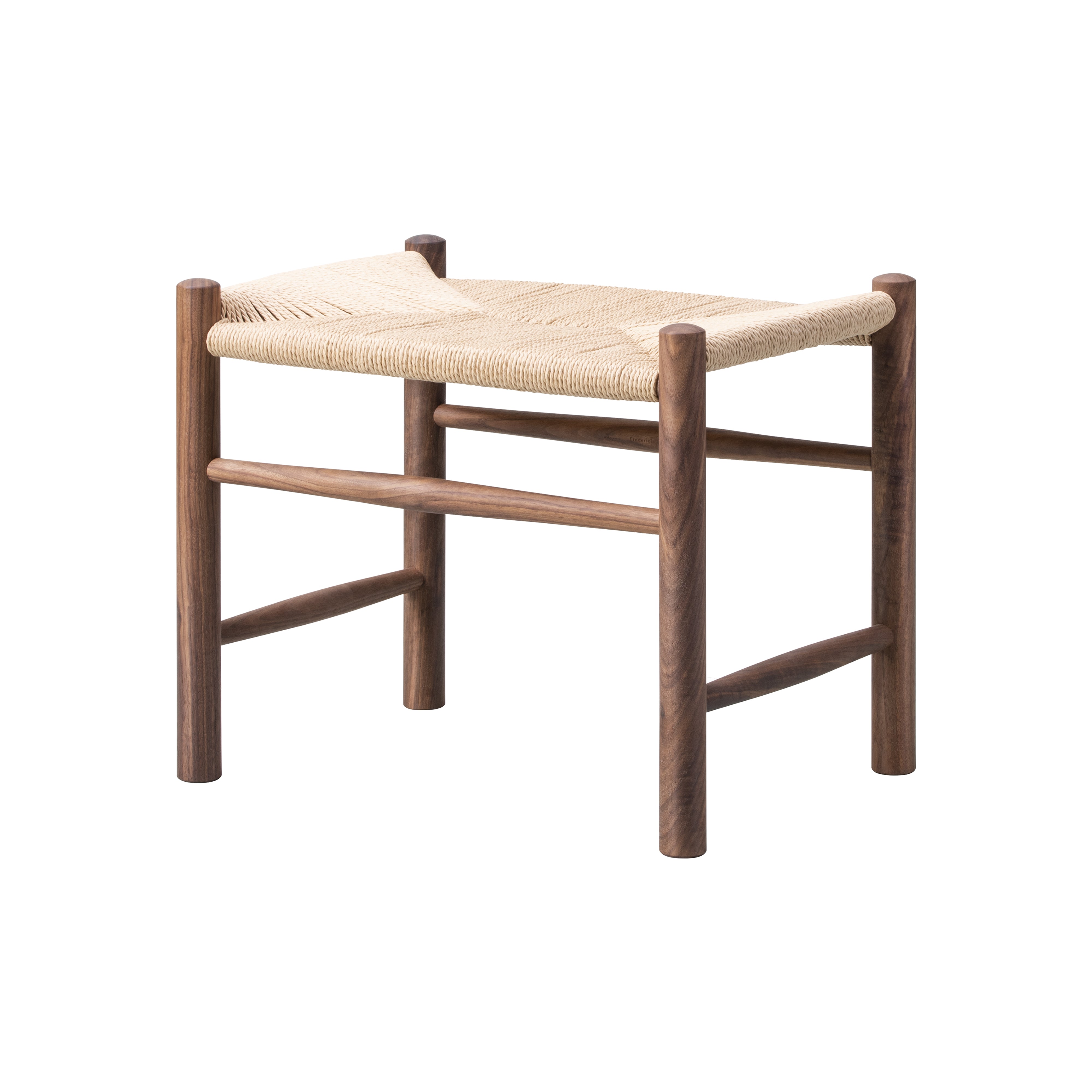 Wegner J16 Stool: Oiled Walnut + Natural