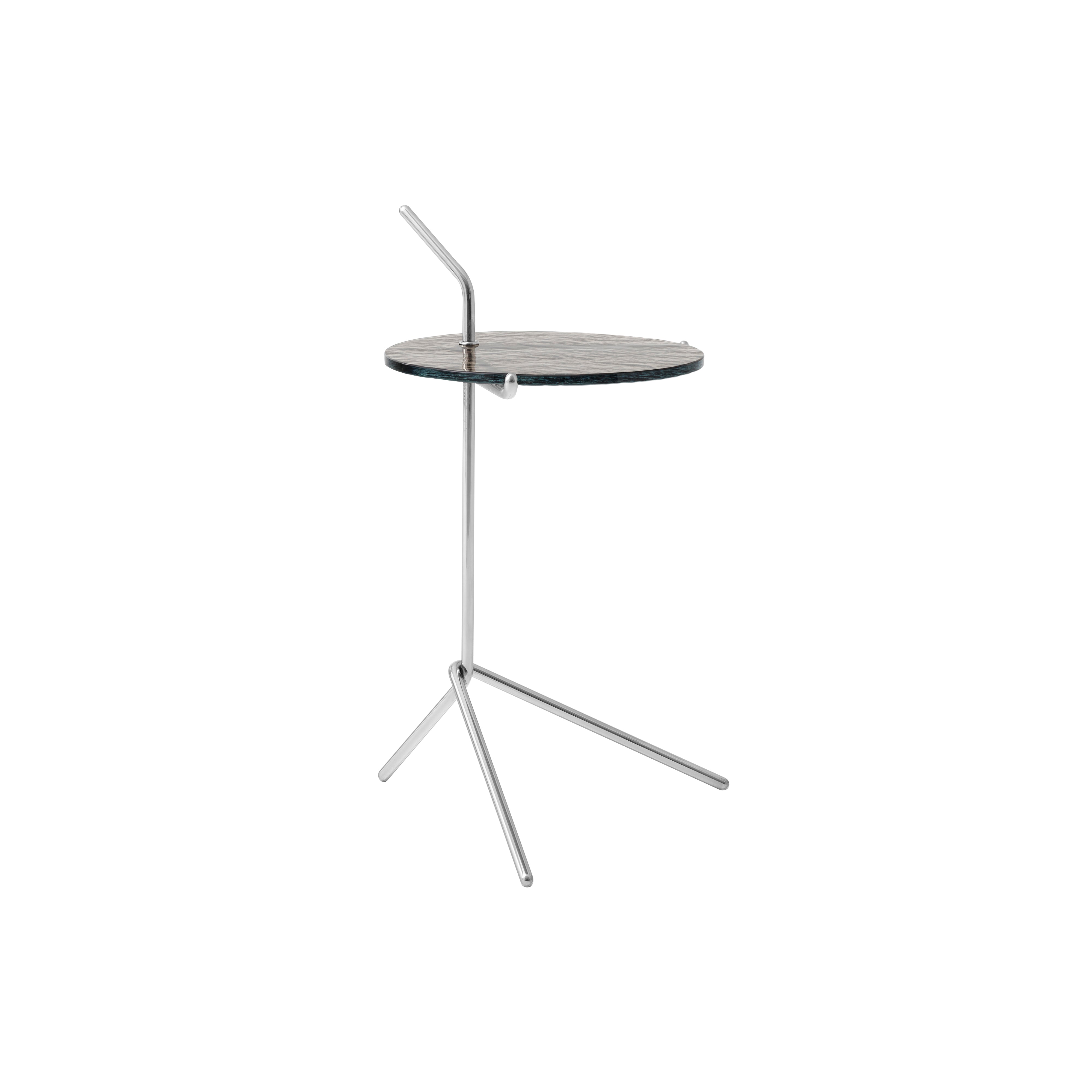 Halten Side Table SH9: Polished Stainless Steel