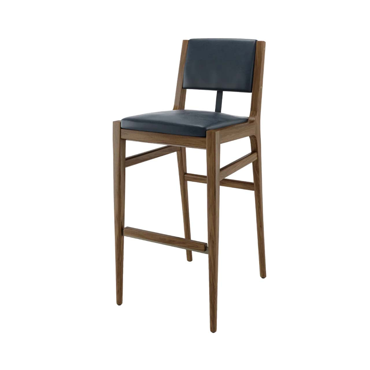 Hugo Bar Stool: Natural Walnut