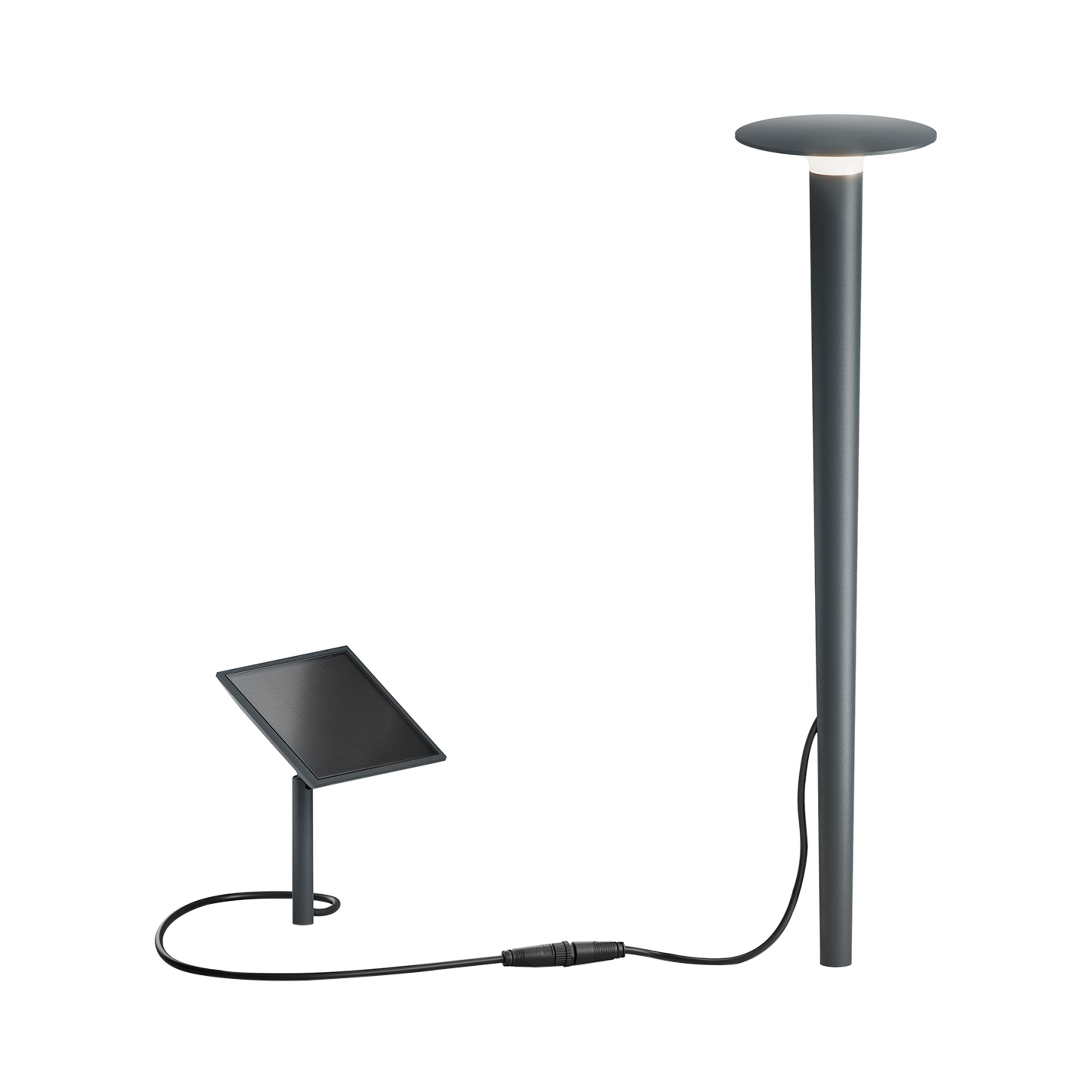 Lix Spike Solar Light: Anthracite