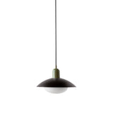 Arundel Mushroom Pendant: Black + Reed Green