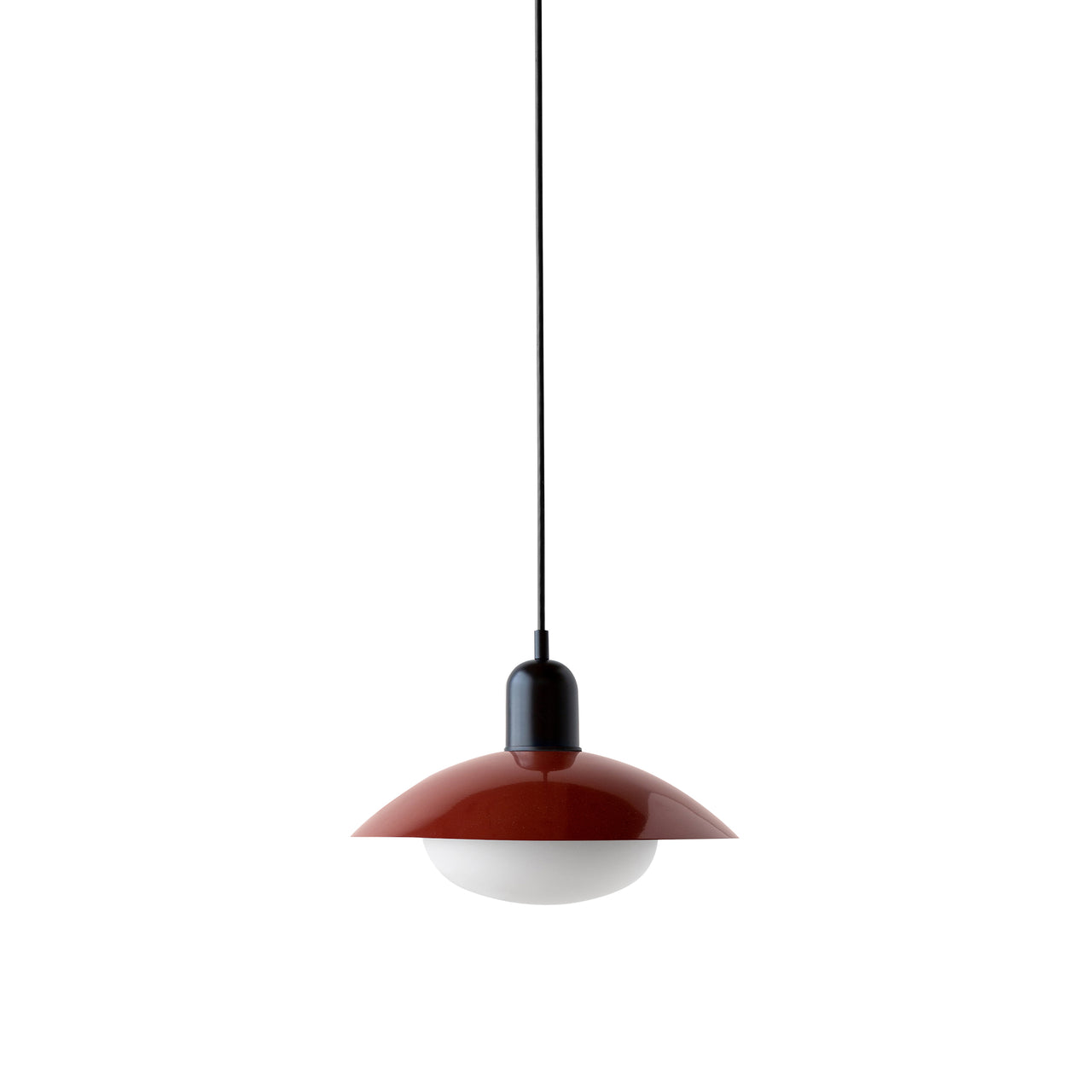 Arundel Mushroom Pendant: Oxide Red  + Black