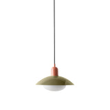 Arundel Mushroom Pendant: Reed Green + Peach