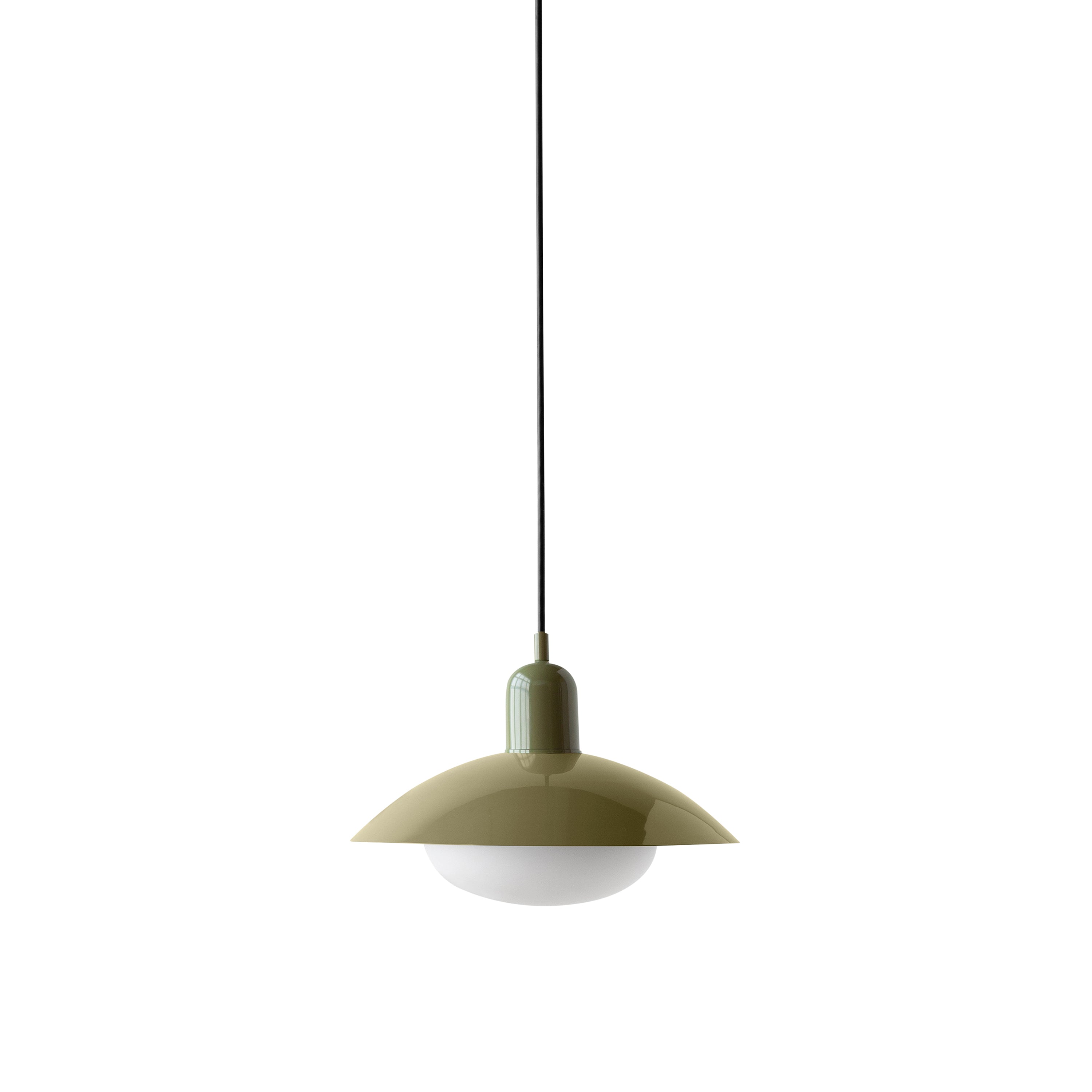 Arundel Mushroom Pendant: Reed Green + Reed Green