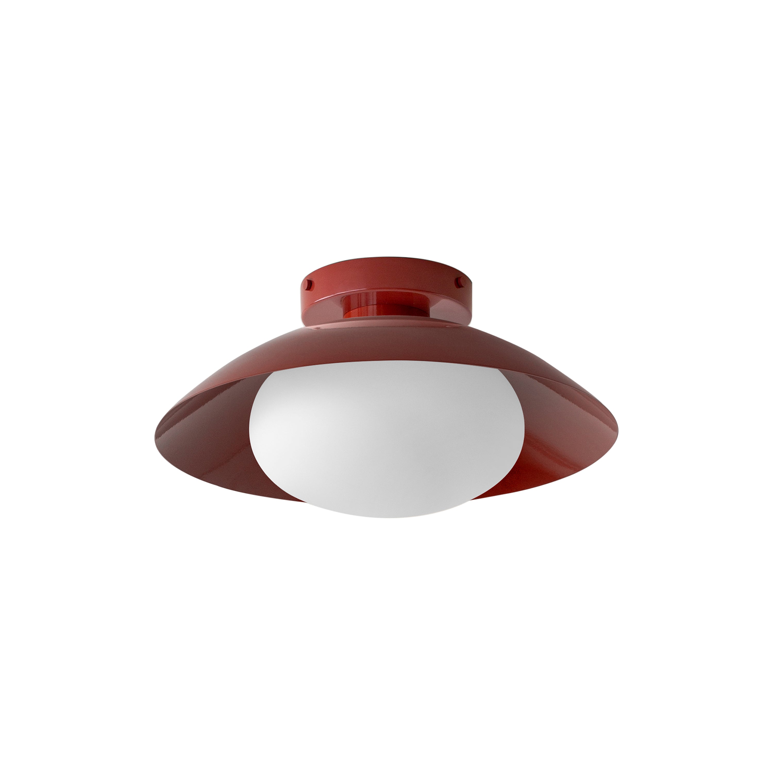 Arundel Mushroom Surface Mount: Oxide Red + Oxide Red + Hardwire