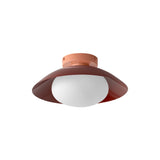 Arundel Mushroom Surface Mount: Oxide Red + Peach + Hardwire