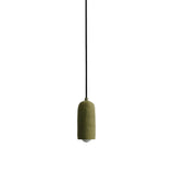 Ceramic Spot Pendant: Green Clay + Reed Green + Black