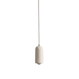 Ceramic Spot Pendant: White Clay + Bone + White