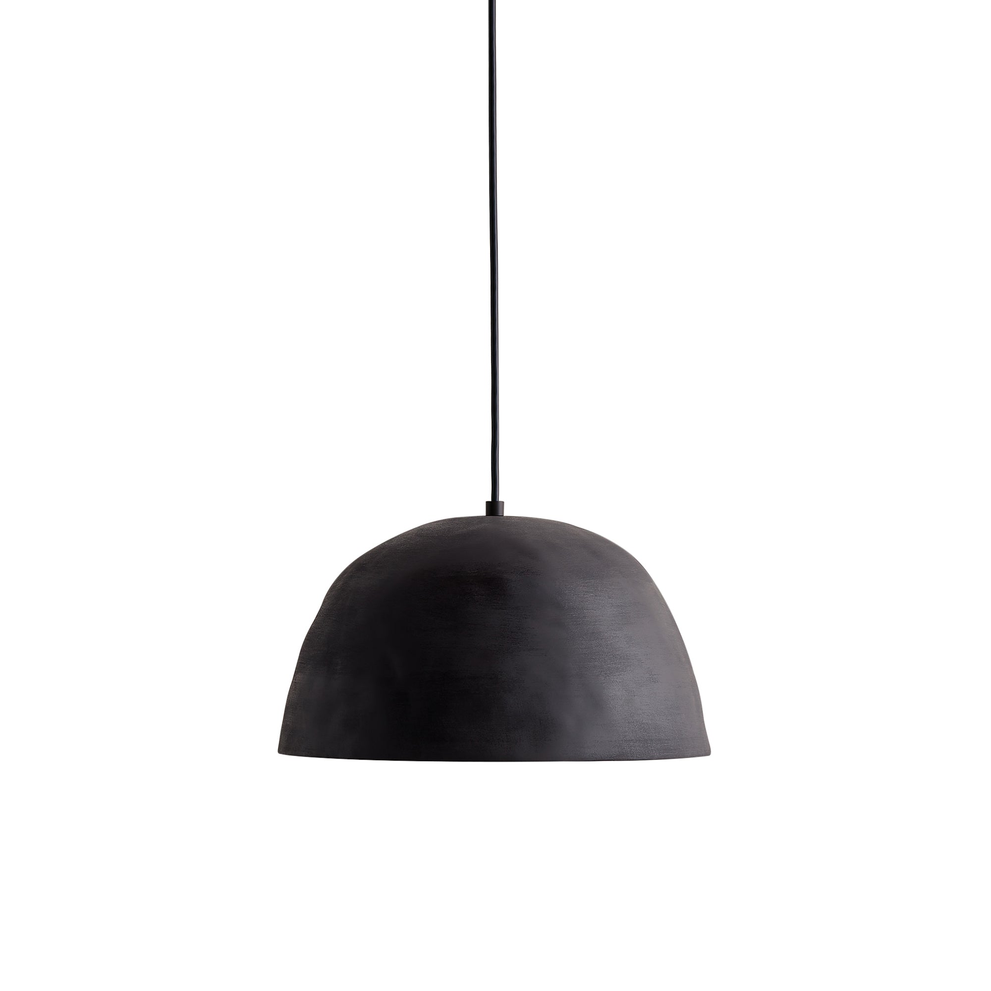 Dome Pendant: Black Clay + Black + Black