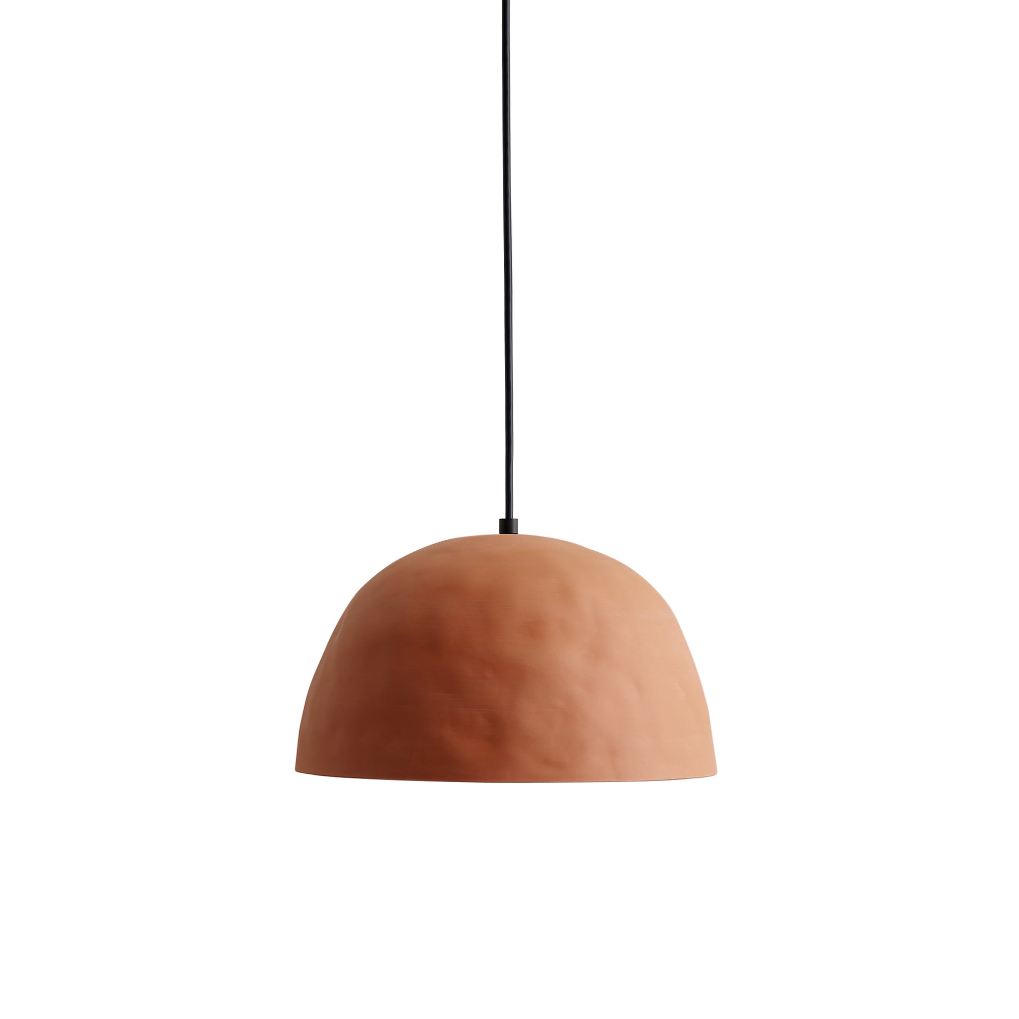 Dome Pendant: Terracotta + Black + Black