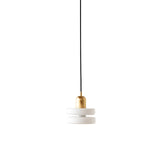 Double Puck Pendant: Outdoor + Brass