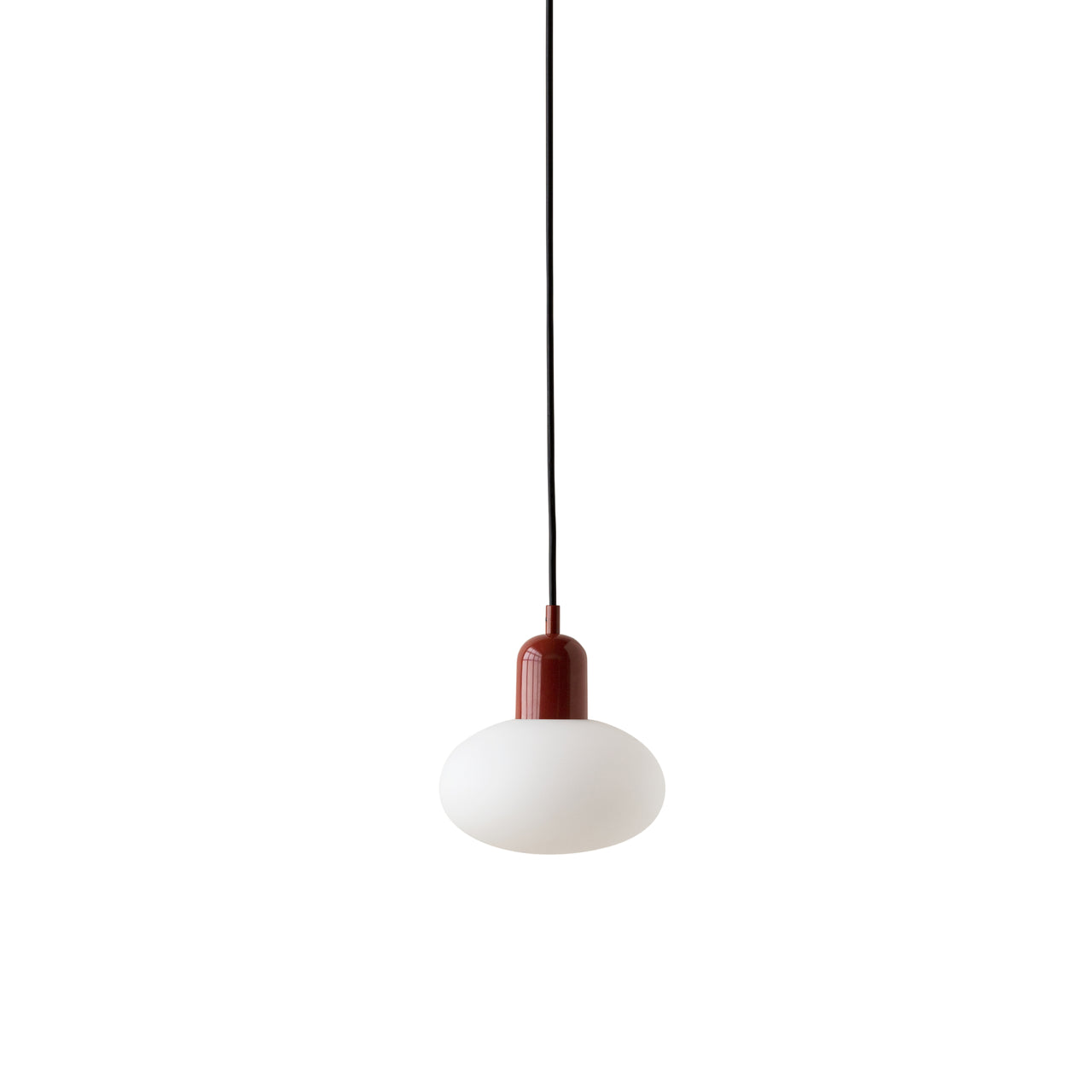 Mushroom Pendant: Outdoor + Oxide Red