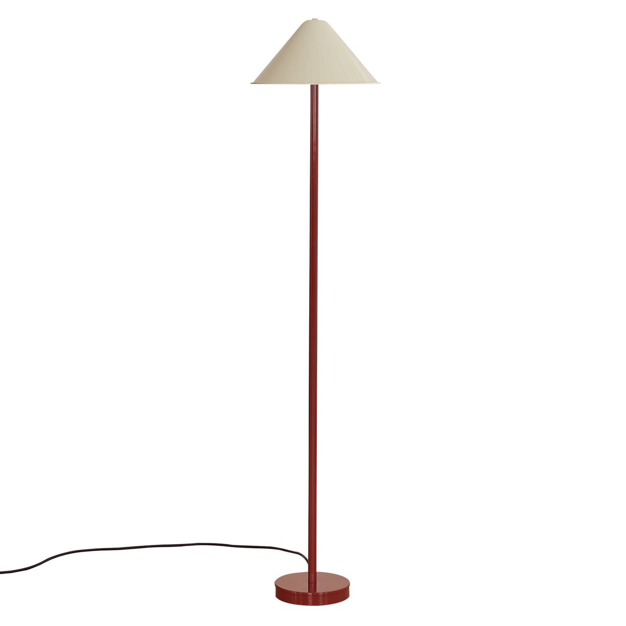 Eave Floor Lamp: Bone + Oxide Red