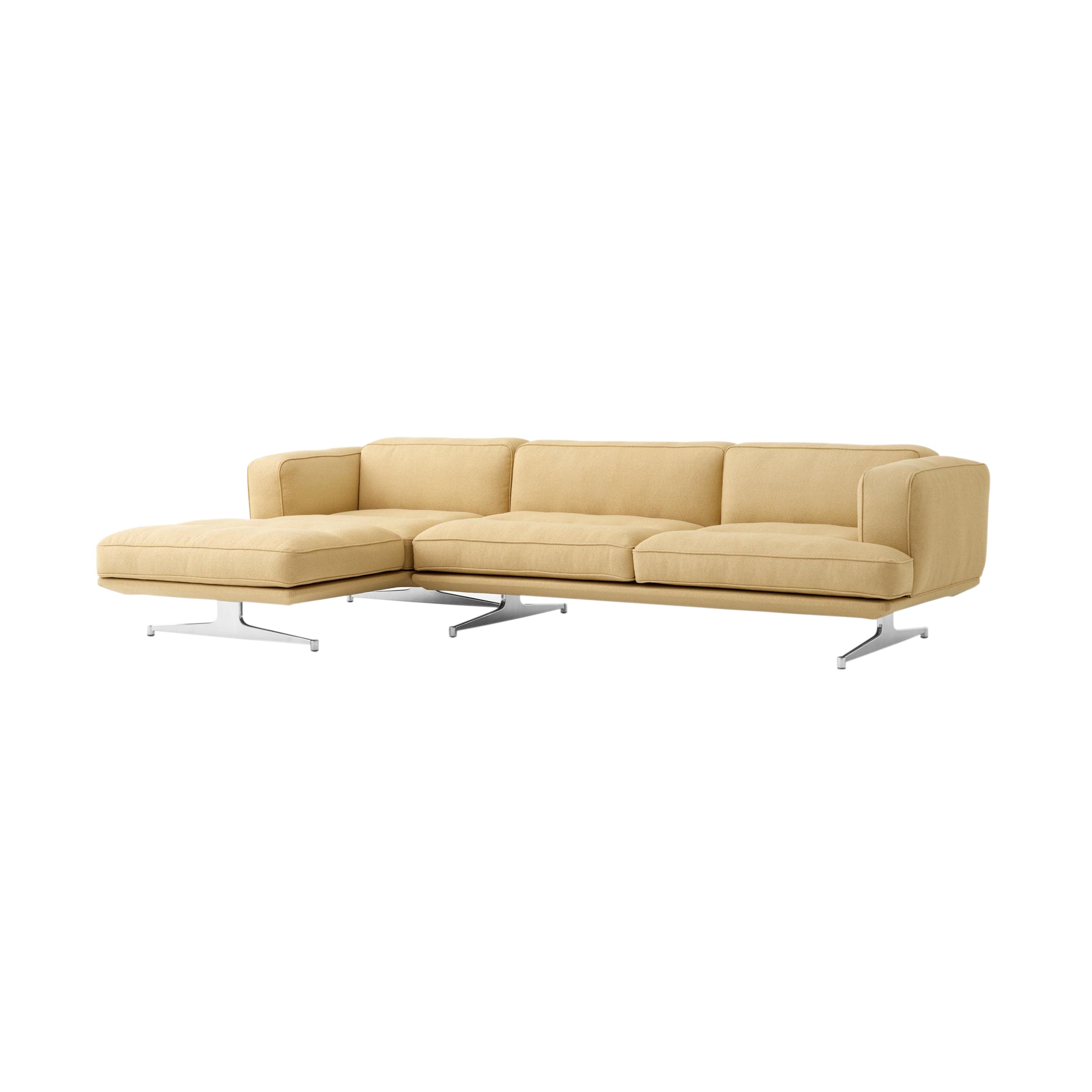 Inland Sofa: AV42 + Polished Aluminum