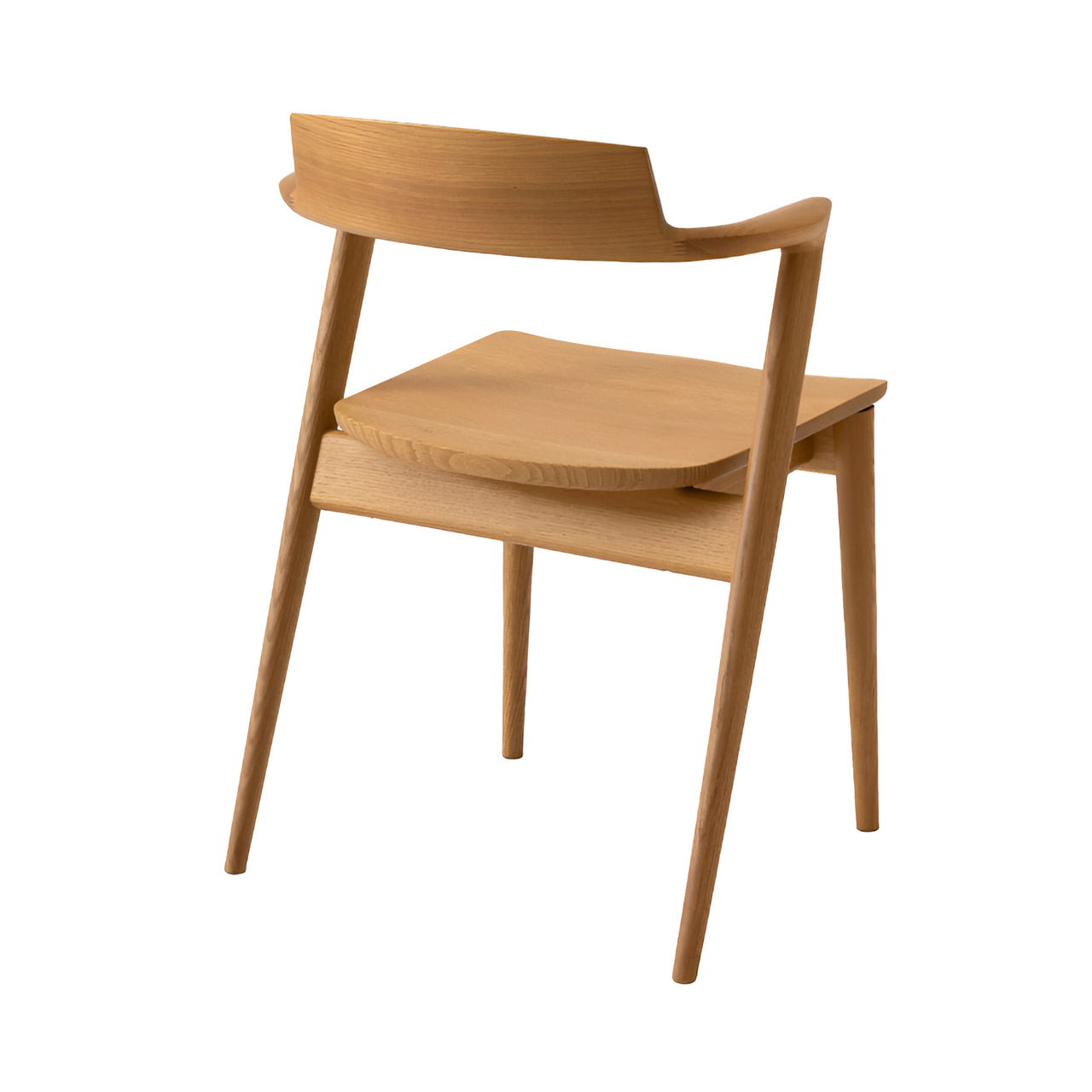 Seoto Semi Armchair: High + White Oak