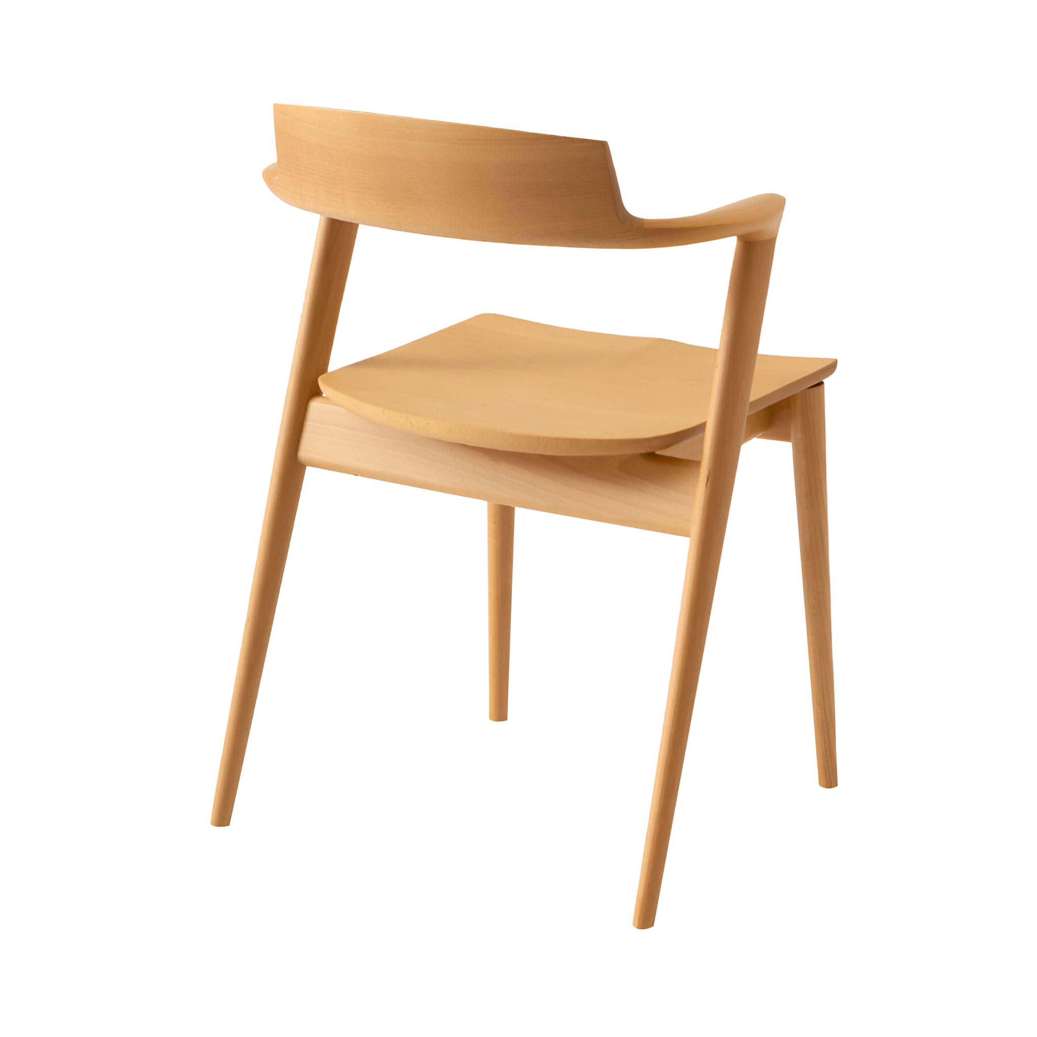 Seoto Semi Armchair: High + Beech