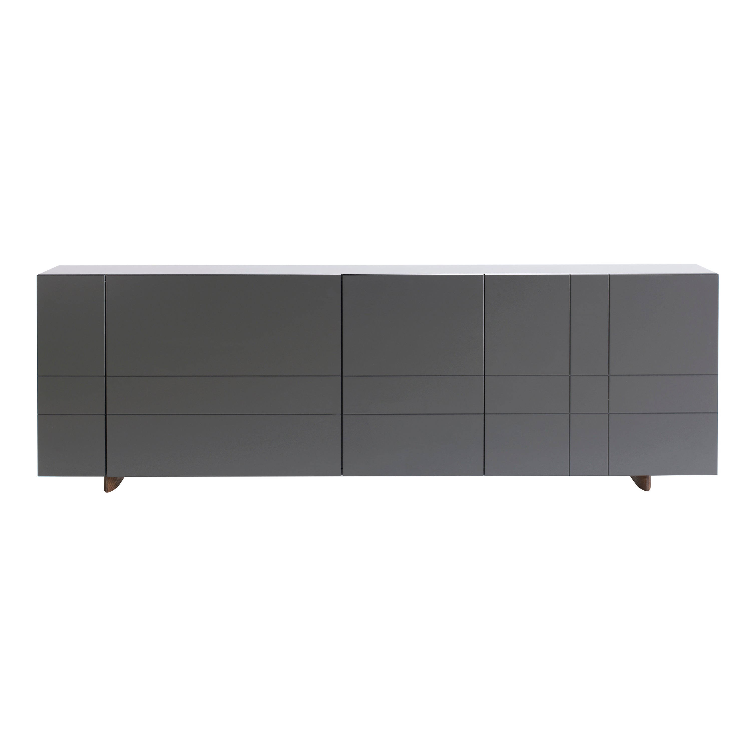 Kilt Sideboard 180: Storm Grey + Dark Smoked Oak