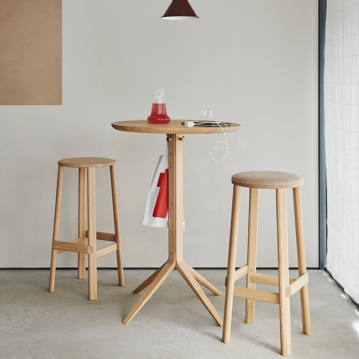 Archive Bar + Counter Stool with Pad