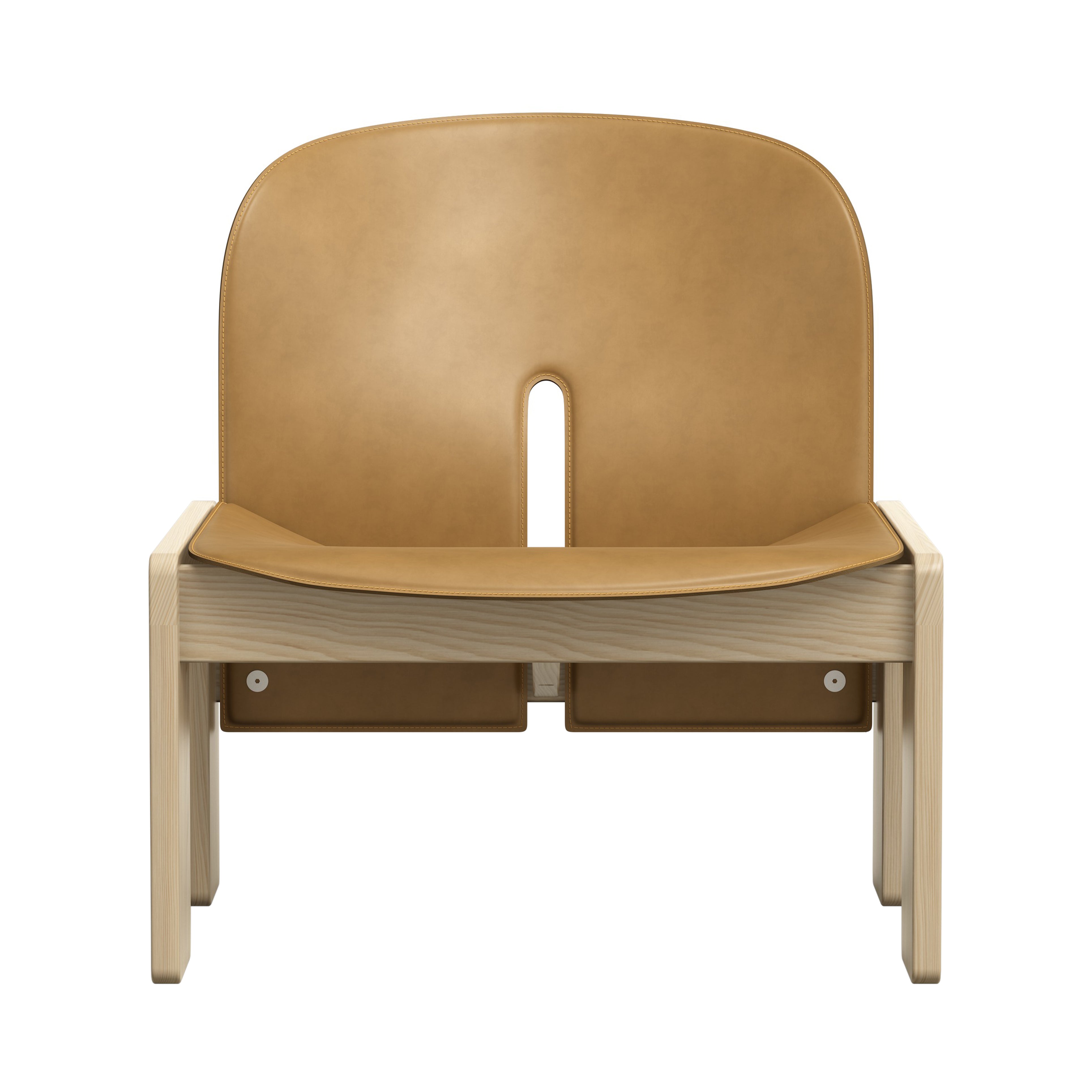 Scarpa 925 Lounge Chair: Natural Ash + Saddle Leather Naturale