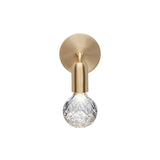 Crystal Bulb Wall Light: Clear