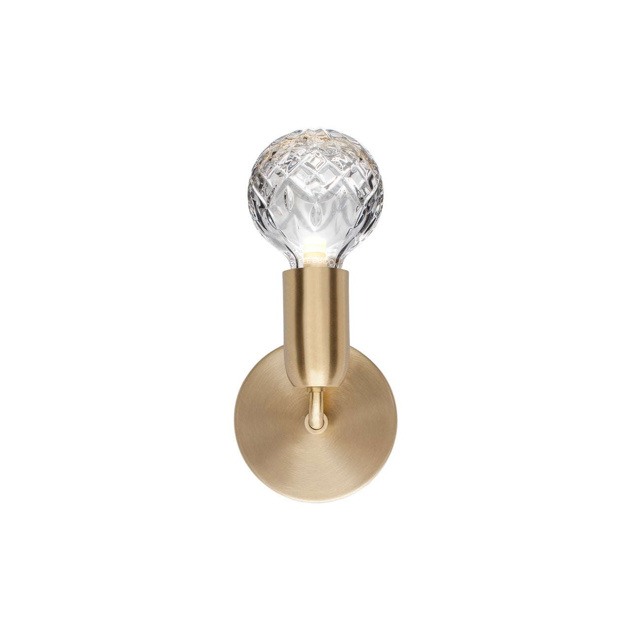 Crystal Bulb Wall Light: Clear