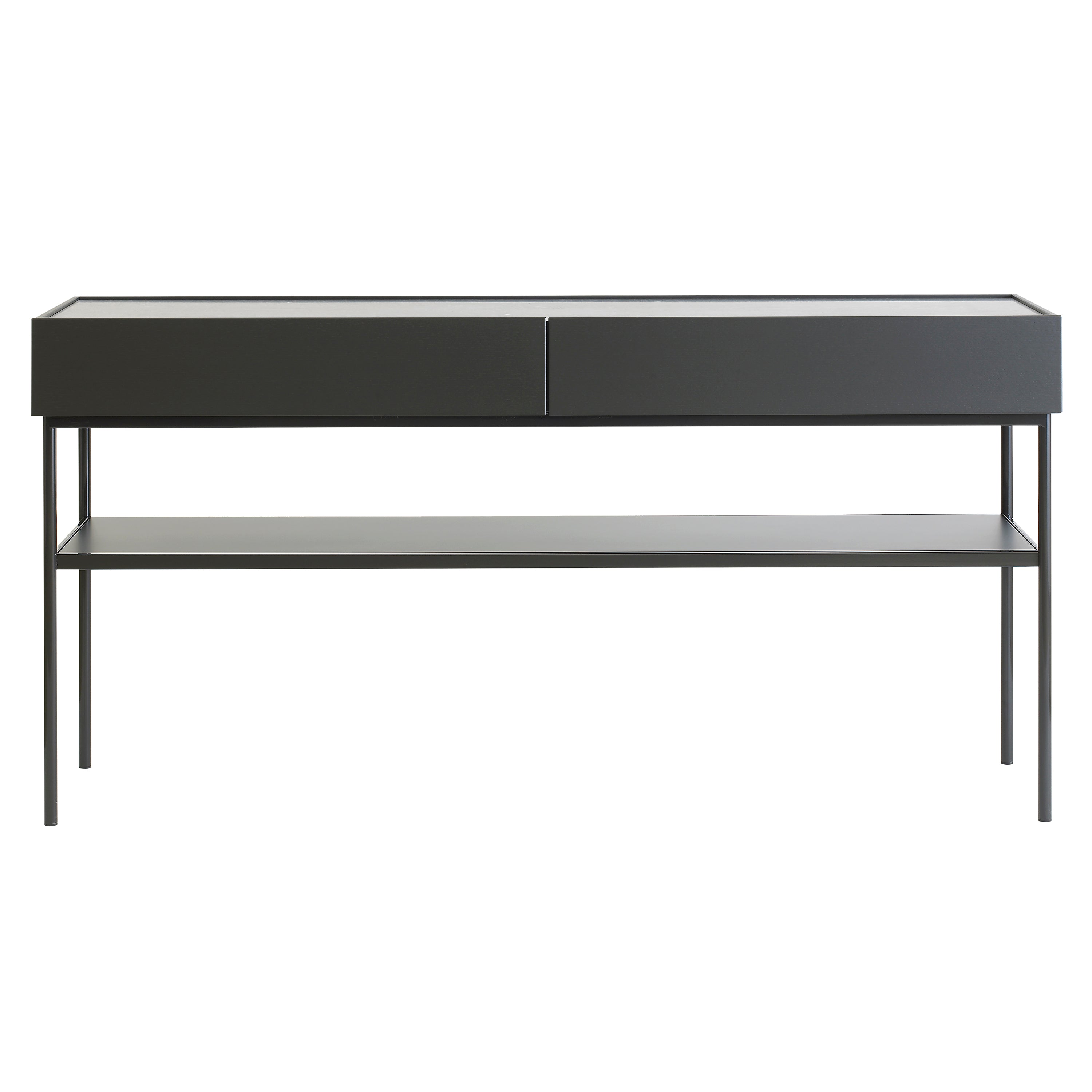 Luc Console 160: Jura Limestone + Char Grey