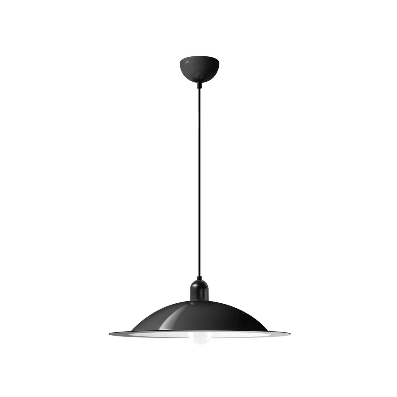 Lampiatta Pendant: Black + Large - 19.7