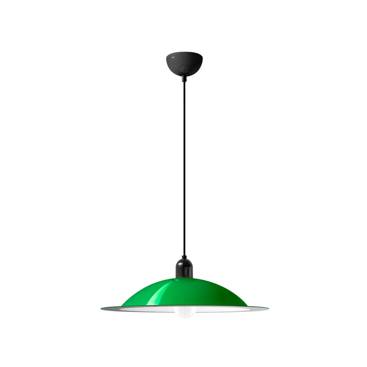 Lampiatta Pendant: Green + Black + Large - 19.7