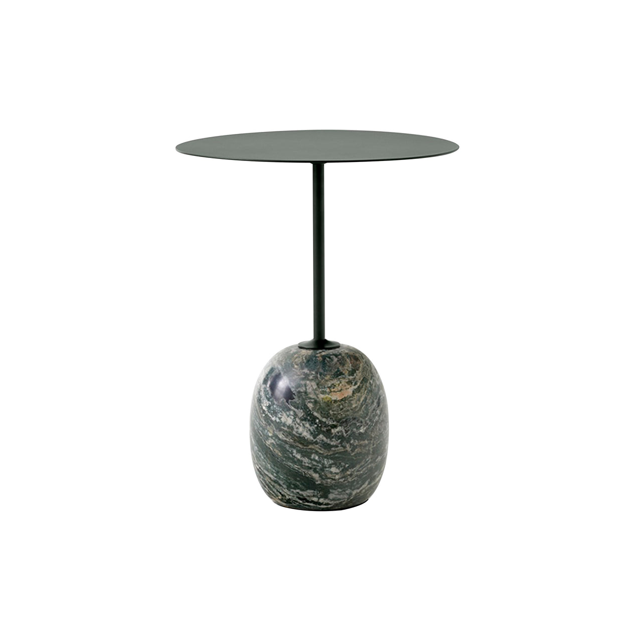 Lato Table LN8: Deep Green + Verde Alpi Marble