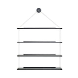 Libreria Pensile Shelf: Black Lacquered