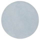 Lotus Round Rug: Extra Large + Light Blue