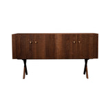 Touch Sideboard: Wooden Legs + 4 + Low + Oiled Walnut