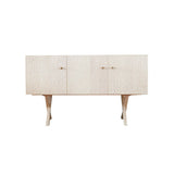 Touch Sideboard: Wooden Legs + 3 + Low + White Oiled Maple