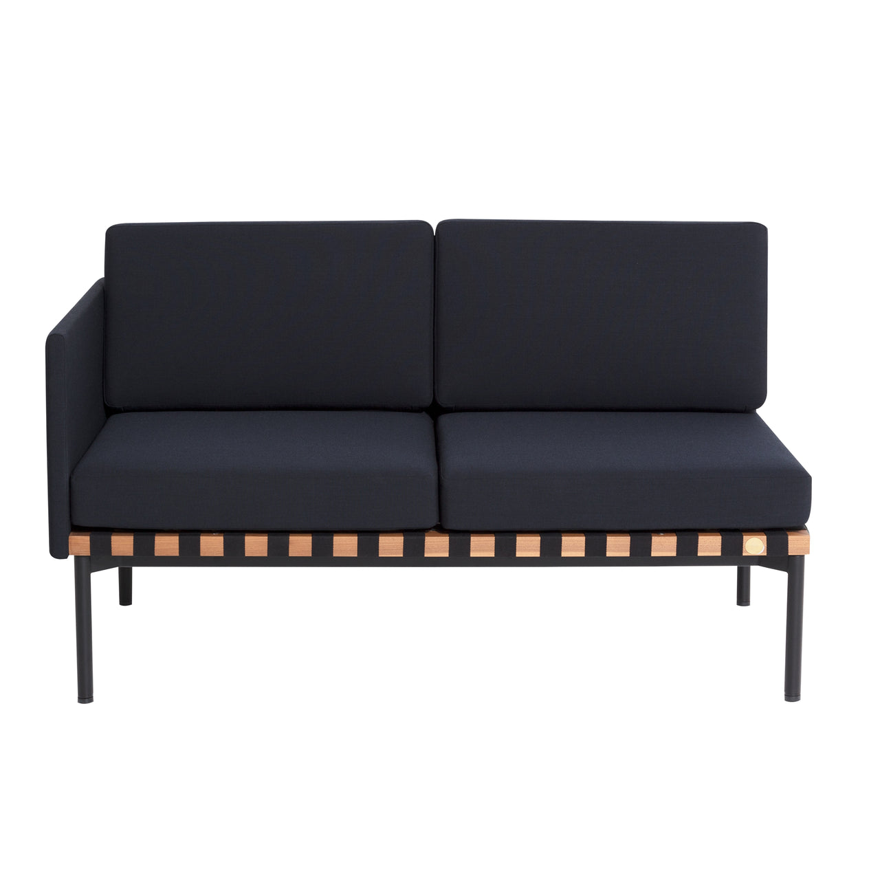 Grid 2 Seater Lounge Sofa: With Right Armrest